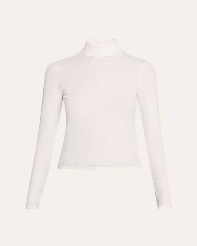 Ribbed Turtleneck Top
